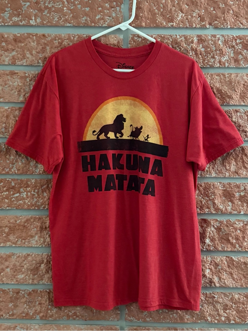 Disney Red Hakuna Matata Short Sleeve Tee